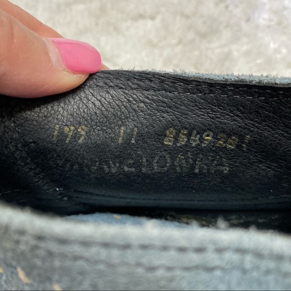 Minnetonka Womens Chukka Boot Moccasins Blue Suede Contrast Topstitching 11 - Picture 14 of 14